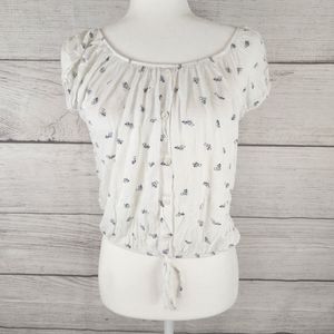 Agenda Little Bird Cinched Bottom Blouse